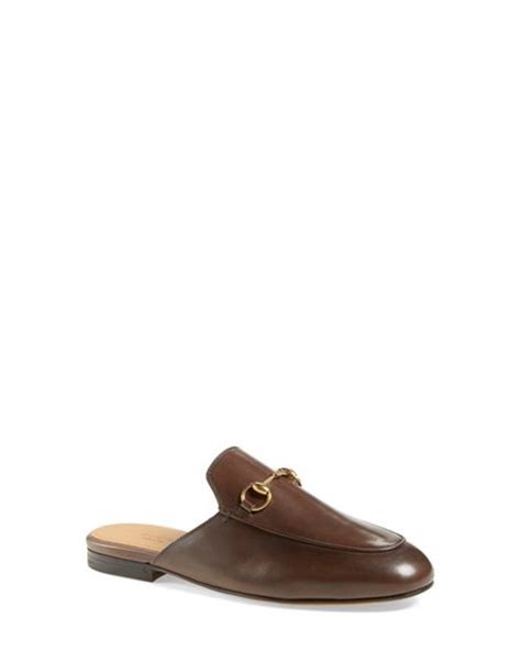 brown gucci princetown|gucci princetown mules on sale.